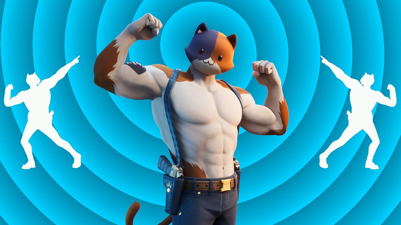 Fortnite Swole Cat Emote 😼💪 Meowscles Emote