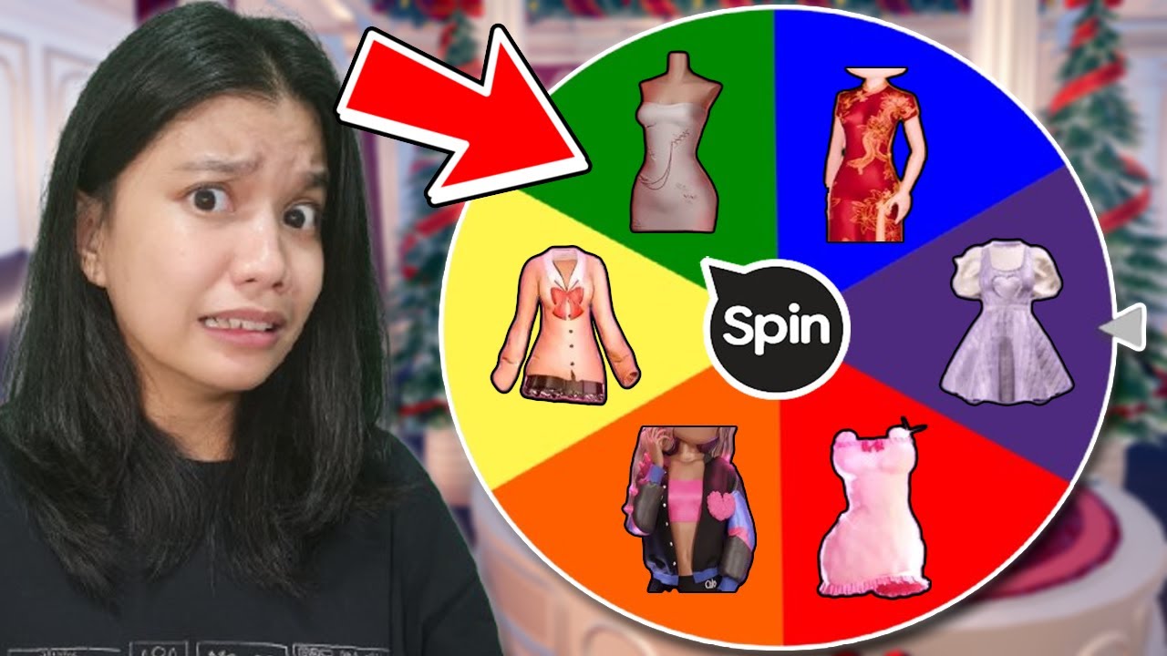 SPINNING WHEEL CHOOSES MY OUTFIT | Dress To Impress (Roblox)