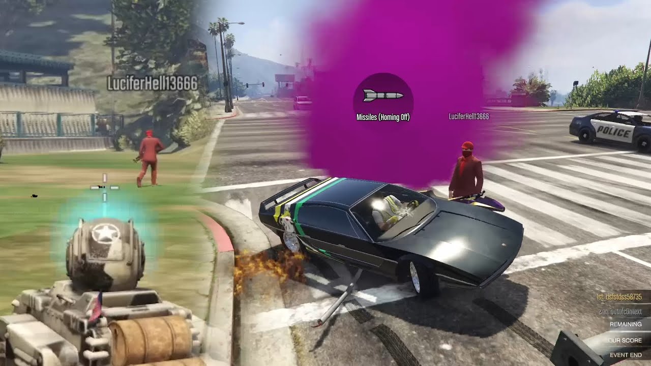 Friends Messing Around In Public Session GTA ONLINE