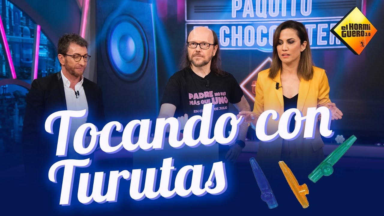 Santiago Segura y Toni Acosta reconocen las canciones tocadas con turutas - El Hormiguero