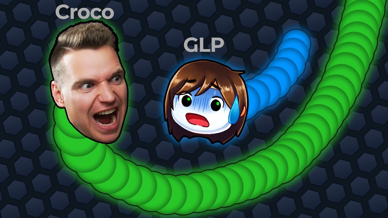 Ich schlage GermanLetsPlay in Slither.io - Slither mit Croco