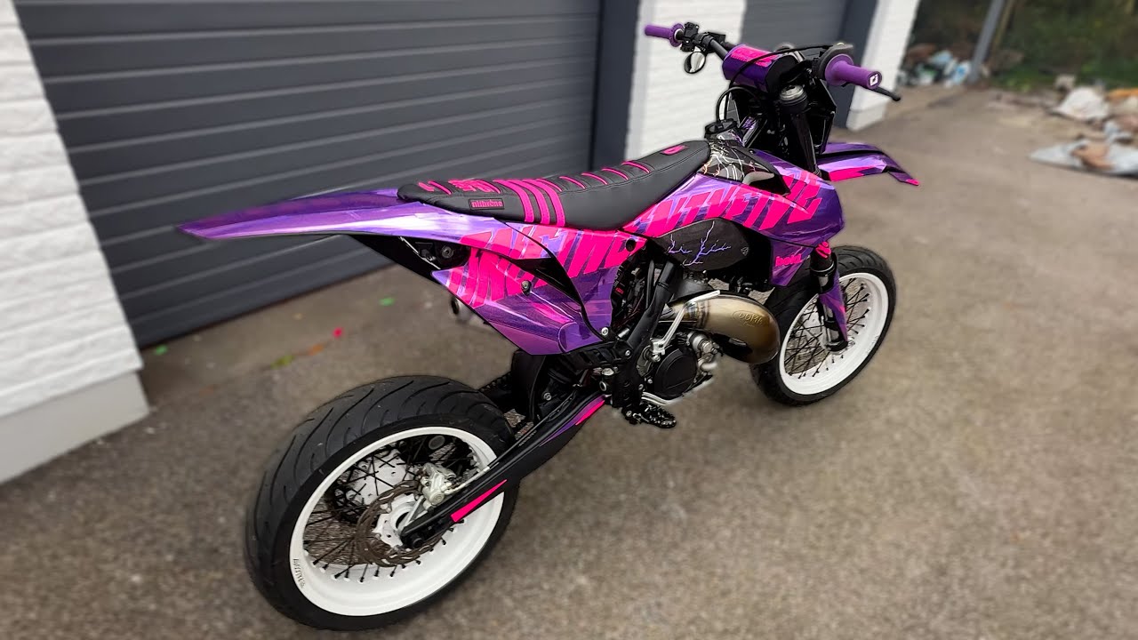 Езда на Raw KTM 125 EXC (2T ASMR)