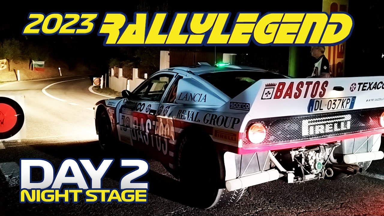 Rally Legend 2023 | San Marino | Day 2 | Pure sound, Launch control starts, Flame, Anti-Lag Backfire