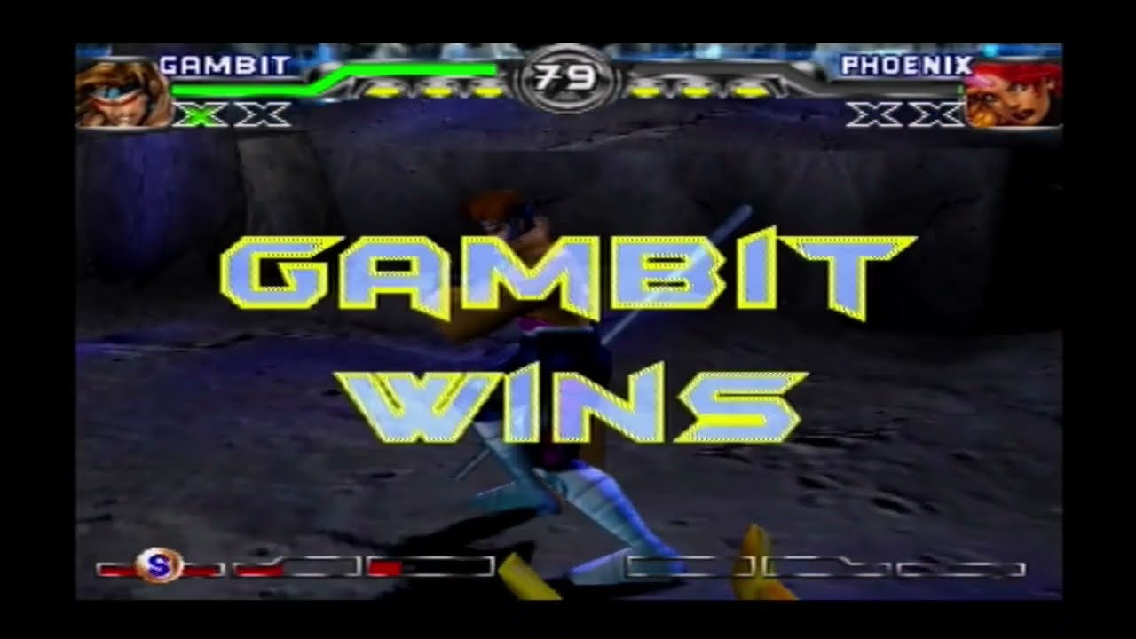 X-Men: Mutant Academy 2 (PS1) - Gambit (Playthrough)