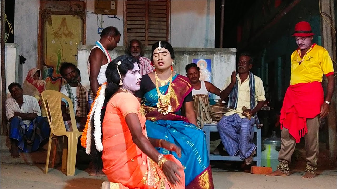 t.puthupalayam palanivel Kumar nadaga Saba in கர்ண மோட்சம் நாடகம் part 13