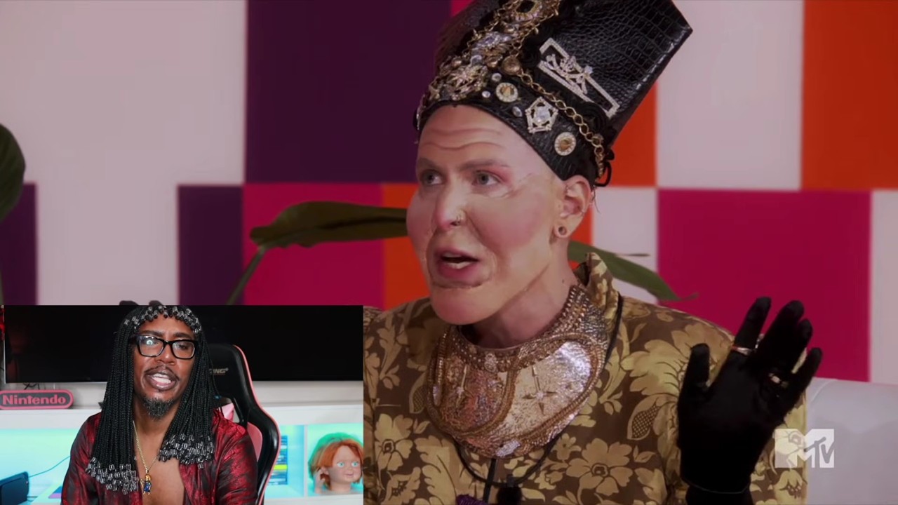 Nina Bonina Brown Living for Discord Addams' Snatch Game