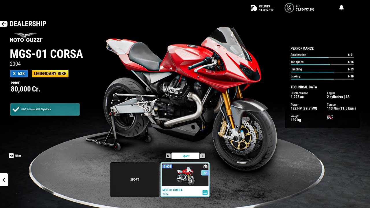 RIDE 5 | Moto Guzzi MGS-01 CORSA (1225CC) | Race Gameplay 2024