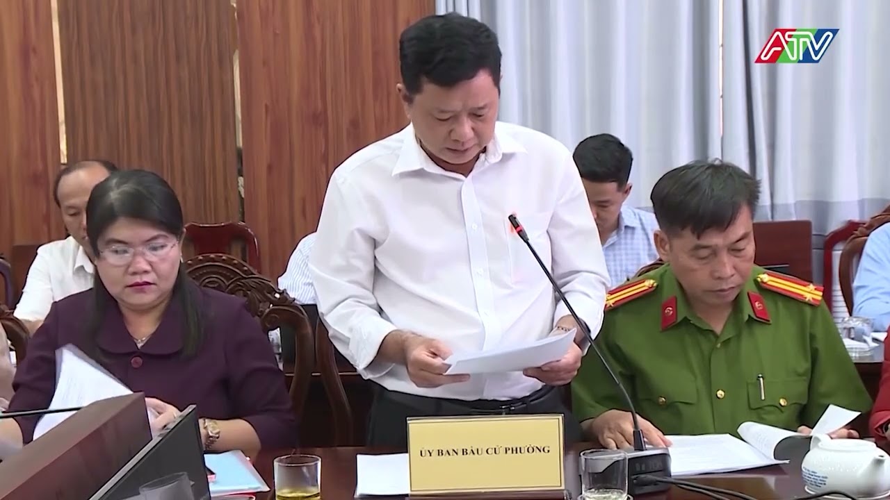 ĐOÀN KIỂM TRA TỈNH AN GIANG LÀM VIỆC VỀ CÔNG TÁC BẦU CỬ TẠI PHƯỜNG RẠCH GIÁ