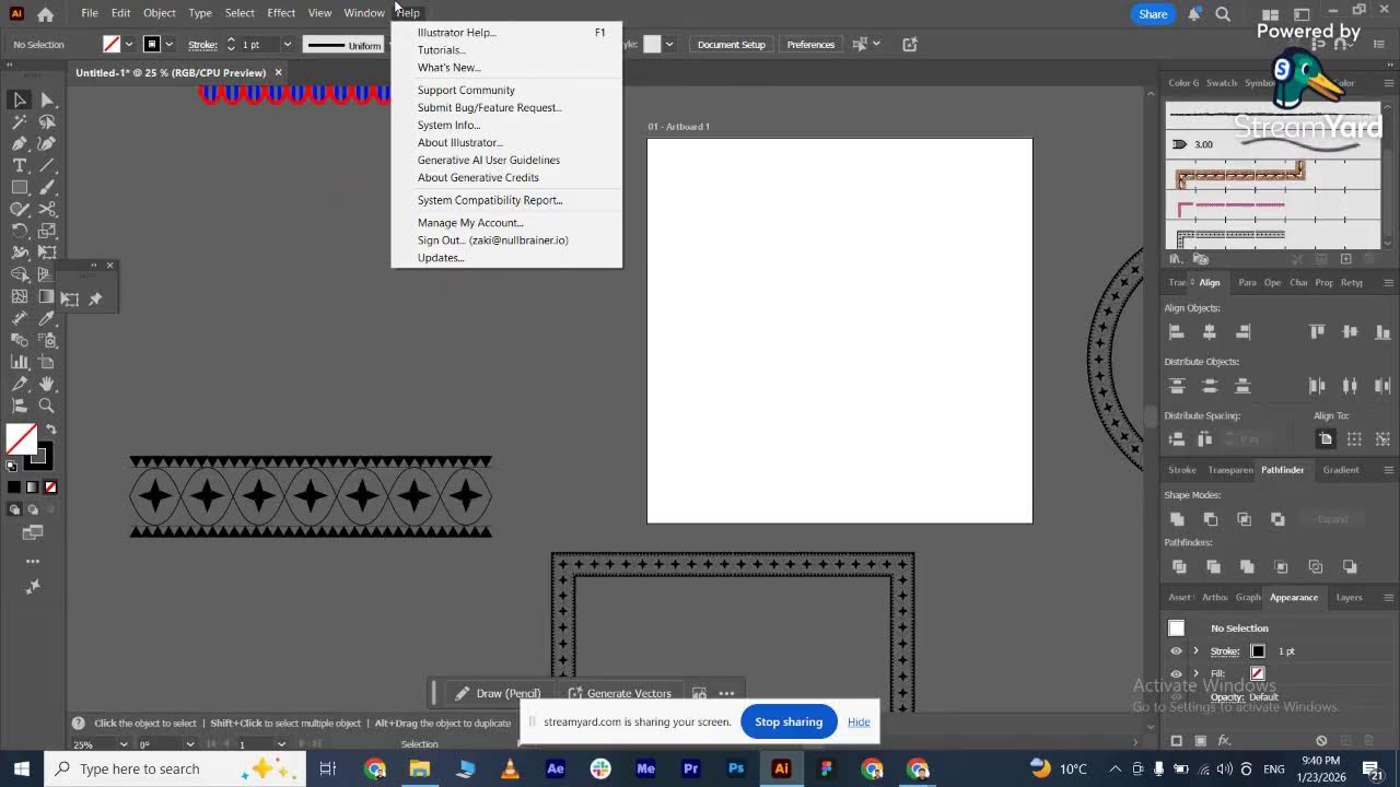 Graphic Designing Course | Brush Tool in Illustrator