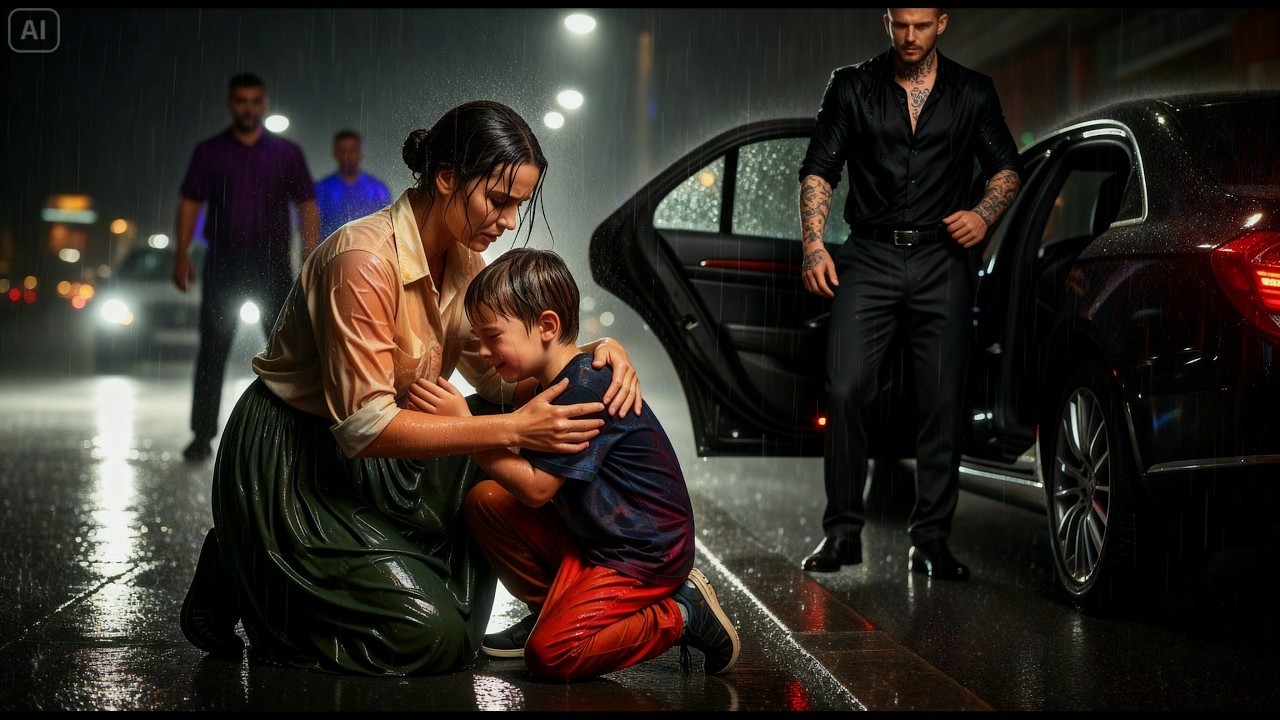 A Poor Maid Helps a Lost Boy Crying in the Rain — Not Knowing His Father Was the Mafia Boss