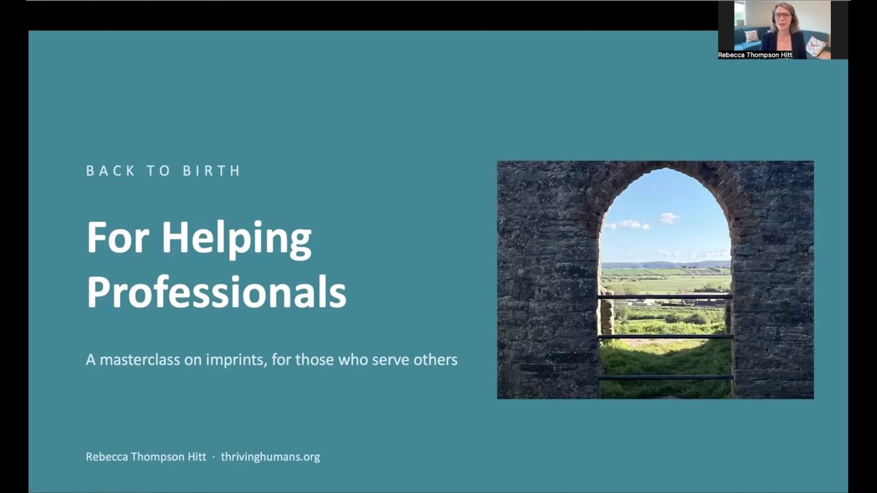 Back to Birth: A Masterclass on Imprints for Helping Professionals