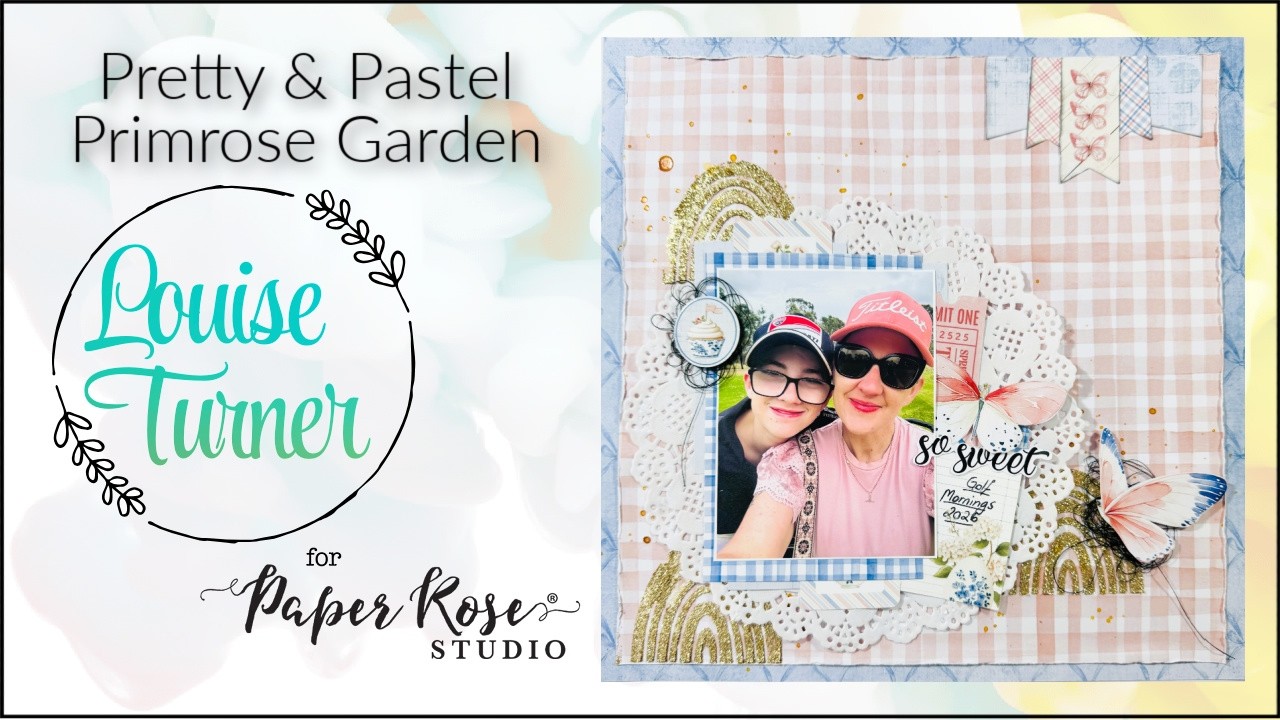 Pretty & Pastel Scrapbook Layout for @PaperRoseStudio