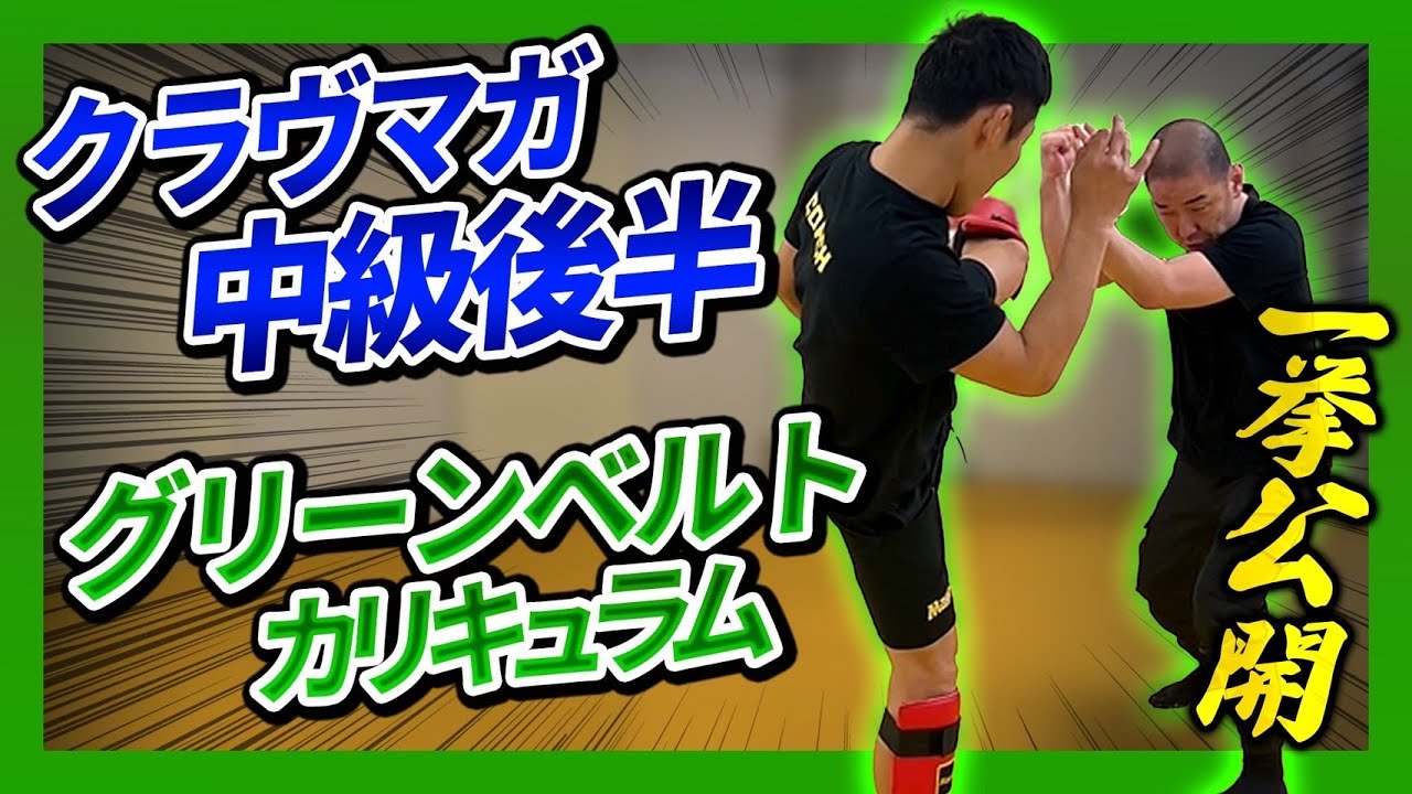【クラヴマガ中級編その2】グリーンベルトカリキュラム一挙公開！これを超えたら上級者だ！