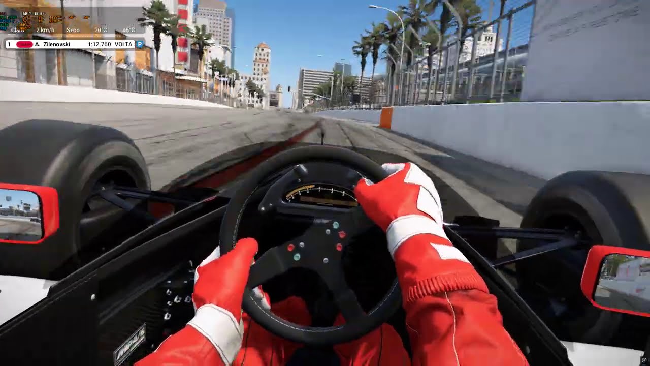Automobilista 2 - Praticando em Long Beach / McLaren MP4/6