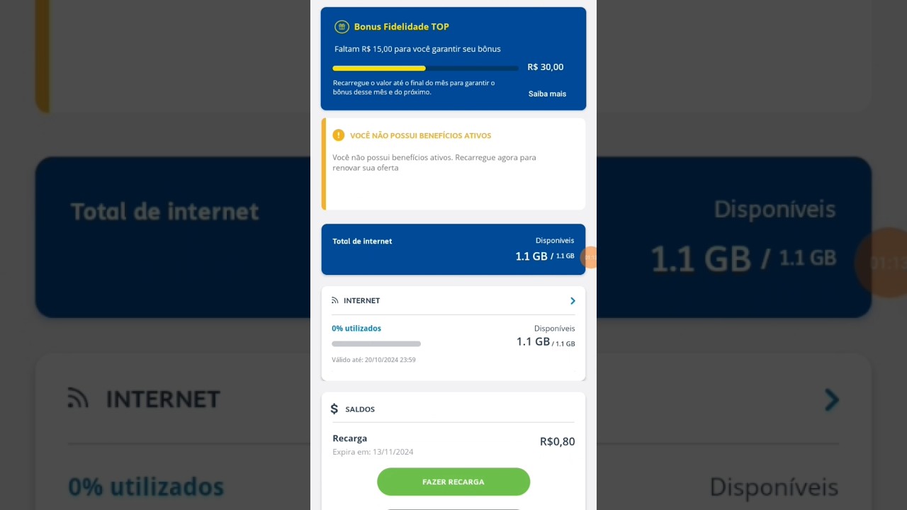 Fazendo Recarga no app Meu Tim #Tim #chip #Recarga #creditos