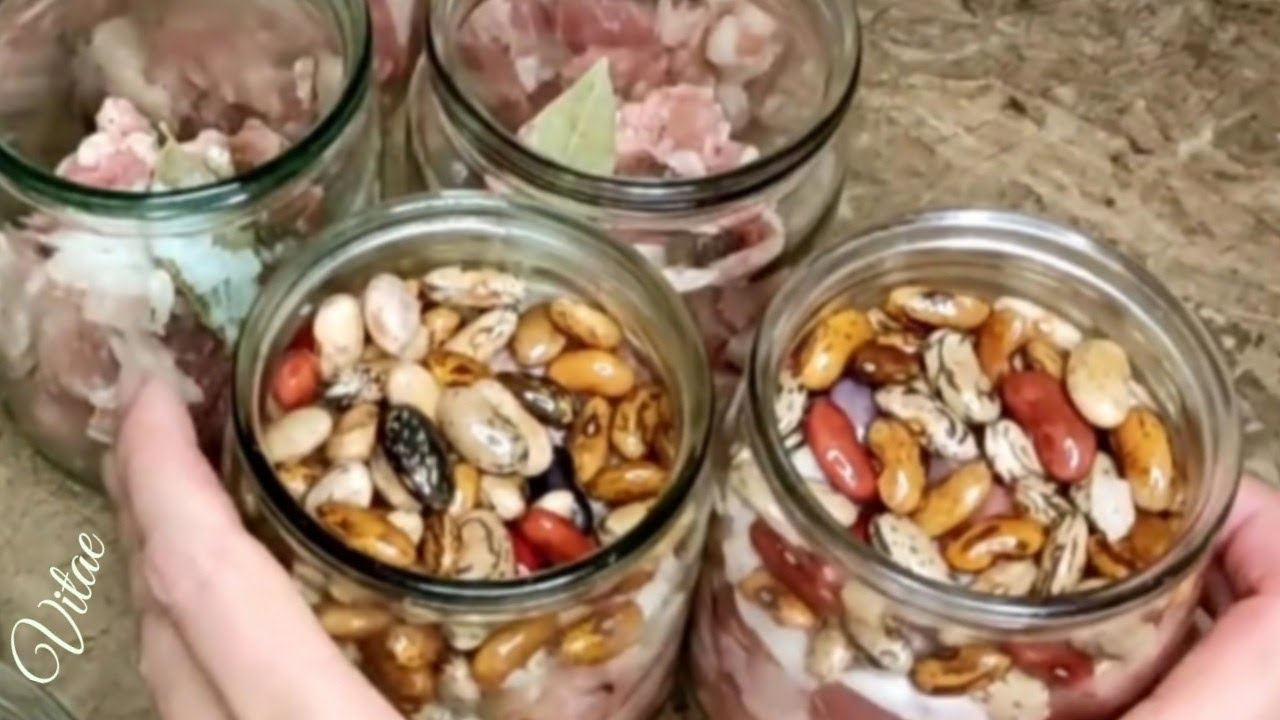 ФАСОЛЯ з М'ЯСОМ в  АВТОКЛАВІ -готую щороку обов'язково!!/BEANS with MEAT in an AUTOCLAVE