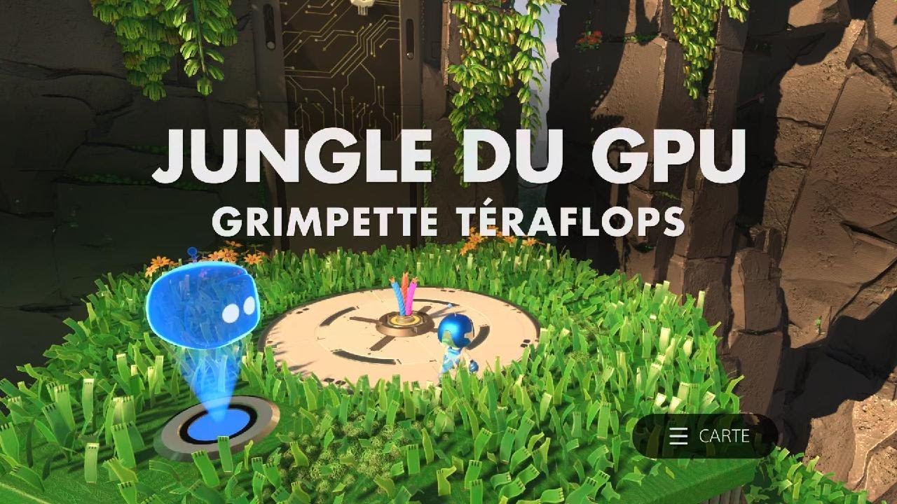 Astro Playroom JUNGLE DU GPU GRIMPETTE T&Eacute;RAFLOPS PS5 4k .