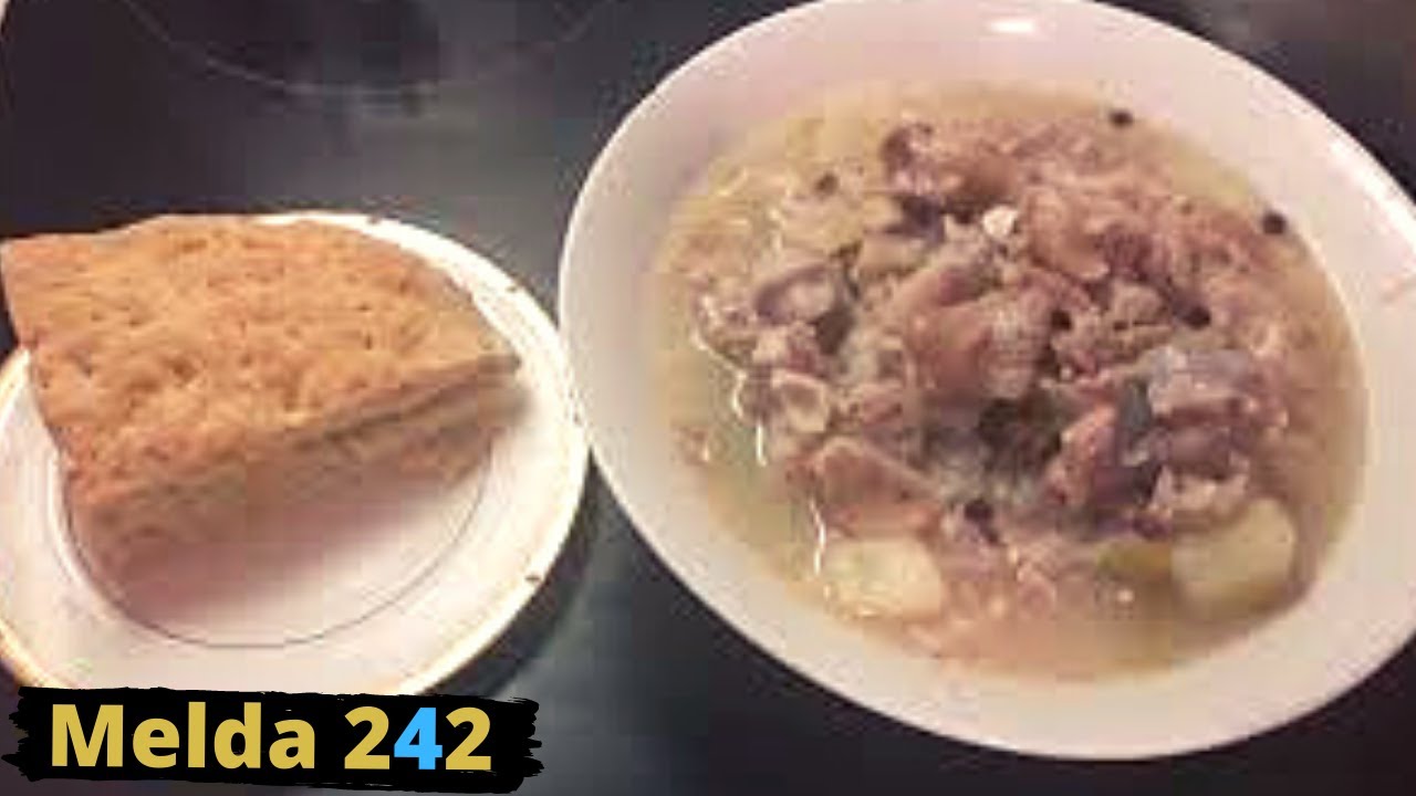 PIG FEET SOUSE WITH JOHNNY CAKE | BAHAMIAN COOKING