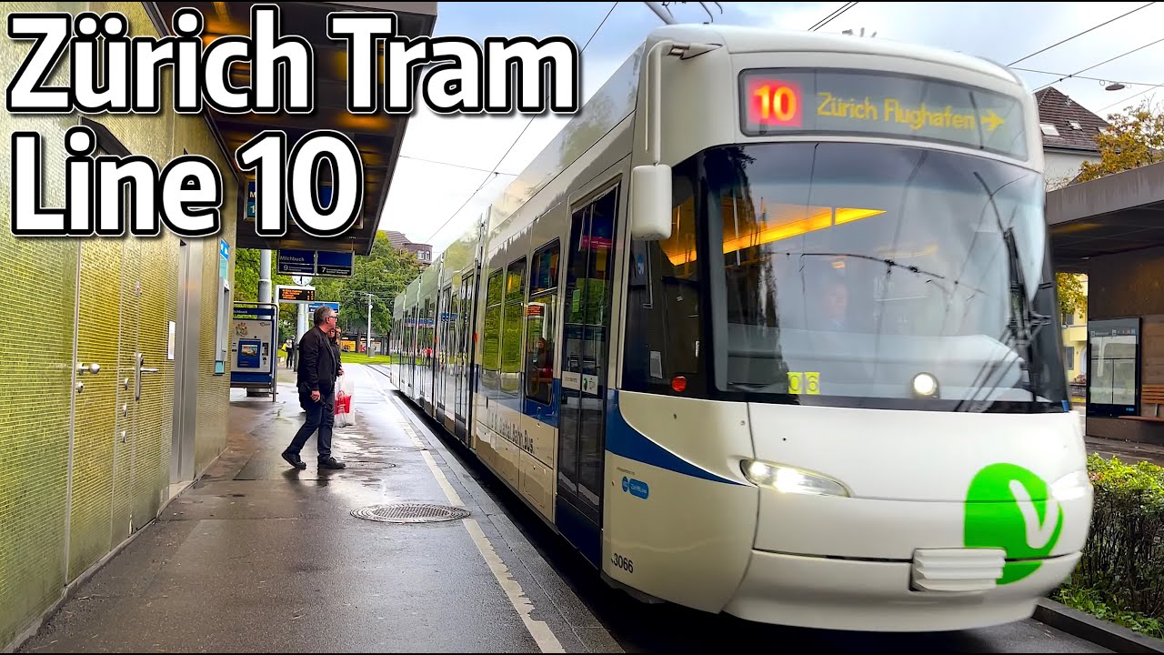 ⁴ᴷ⁶⁰ Exploring Zürich's Tram System - Line 10