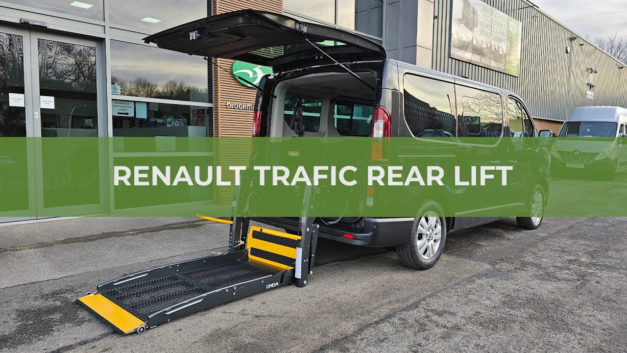 Wheelchair Accessible Renault Trafic Rear Lift WAV by Brook Miller Mobility