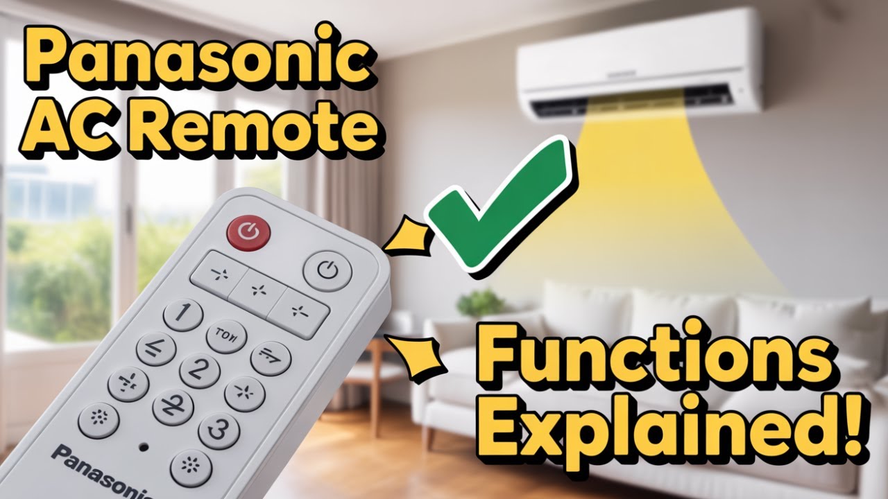 Panasonic AC Remote Function Explained | Full Beginner Guide!
