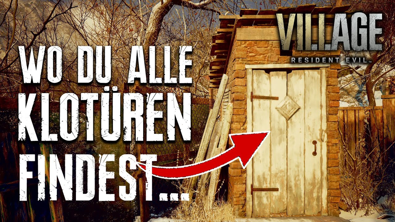 ☣ МЕСТО ДЛЯ БЕСПОКОЙСТВ - ТРОФЕЙ - ДЕРЕВНЯ RESIDENT EVIL 8 - Где найти туалеты - туалеты -