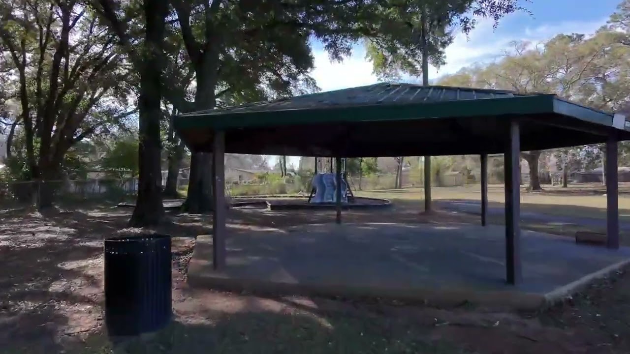 4K Drone Footage with Easy Tech Music in a Park