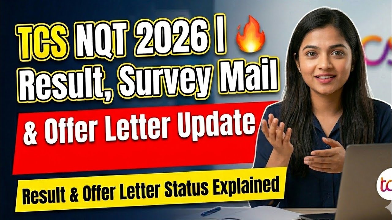 TCS NQT 2026 | Result, Survey Mail & Offer Letter Update 🔥#tcs #tcsnqt 