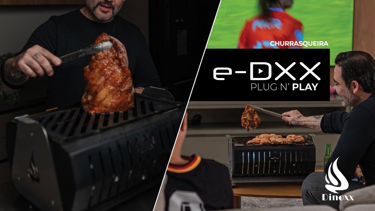 Churrasqueira Elétrica Portátil Dinoxx Plug n’ Play – A Revolução do Churrasco Começa Aqui