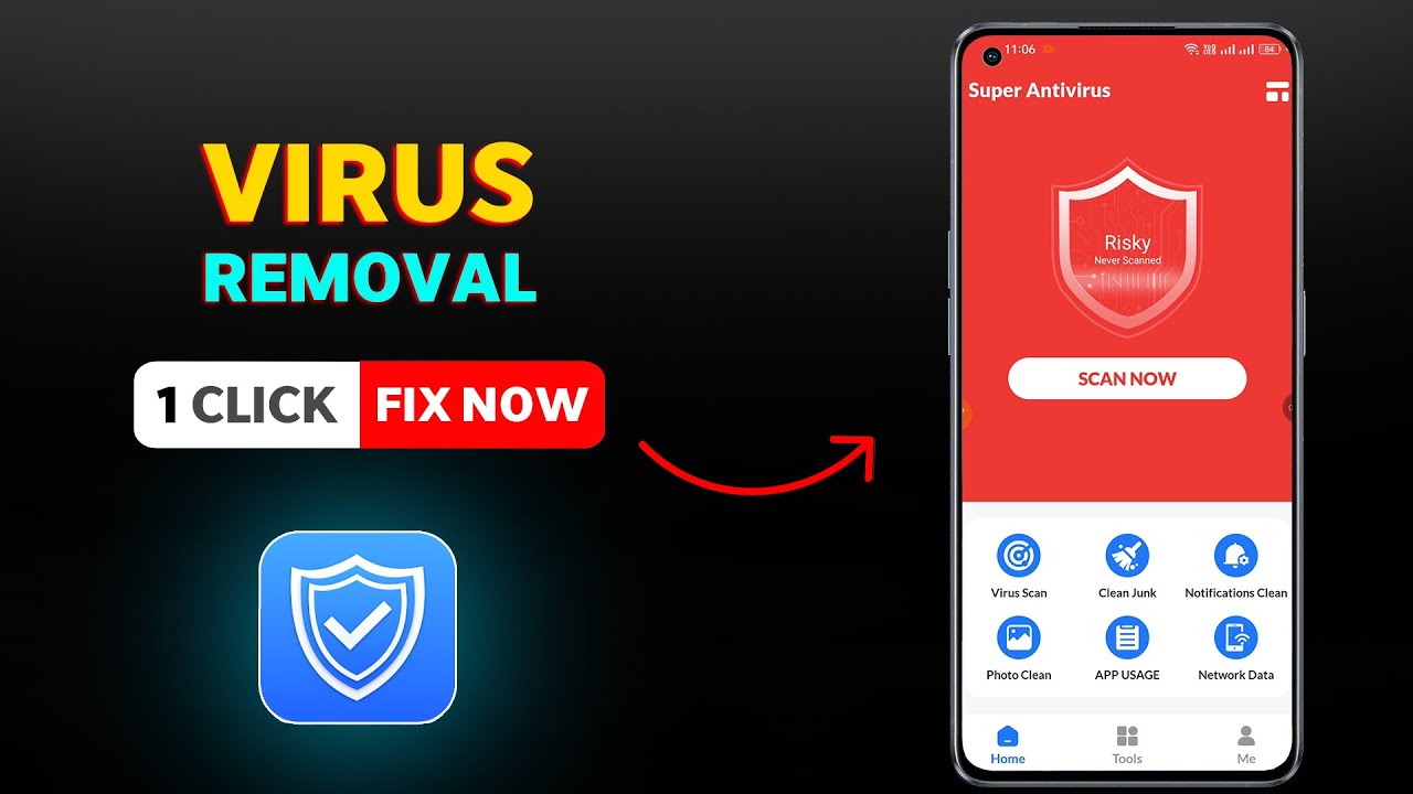 🔒 Супер-антивирус - Супер-безопасность | Лучший антивирус для телефонов Android 2026 года