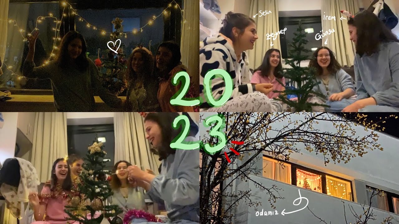 oda arkadaşlarımla odtü'deki odamızı süsledik 🎄🧑🏽‍🎄