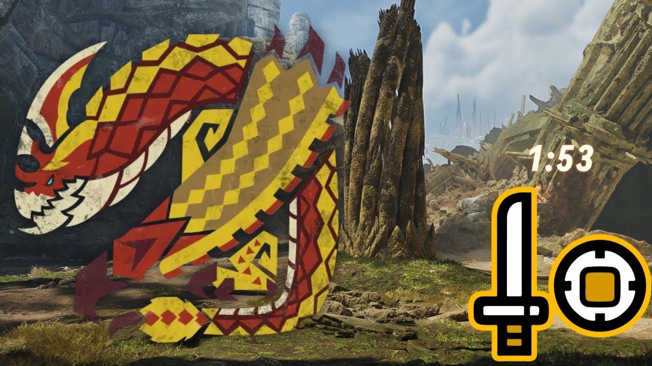 SOLO 1'53 SEREGIOS - SWORD AND SHIELD SPEEDRUN - MONSTER HUNTER WILDS FREESTYLE