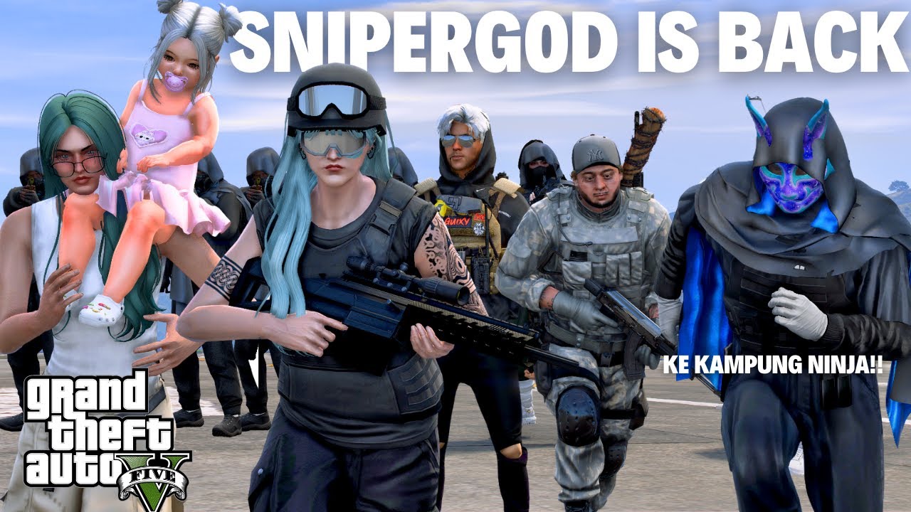 SNIPERGOD!! MENJEMPUT RUBY DI KAMPUNG NINJA!! GTA 5 ROLEPLAY INDONESIA