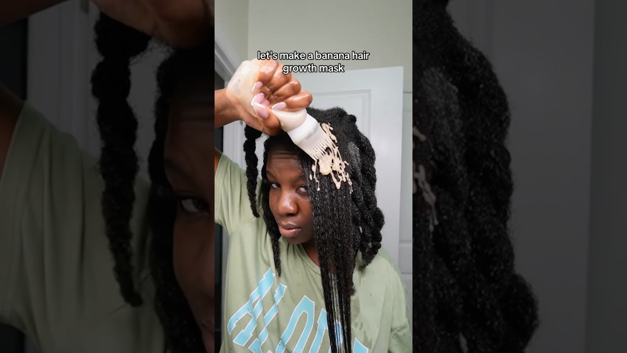 This is the best HAIR GROWTH MASK ever! #bananahairmask #hairgrowth #4chair