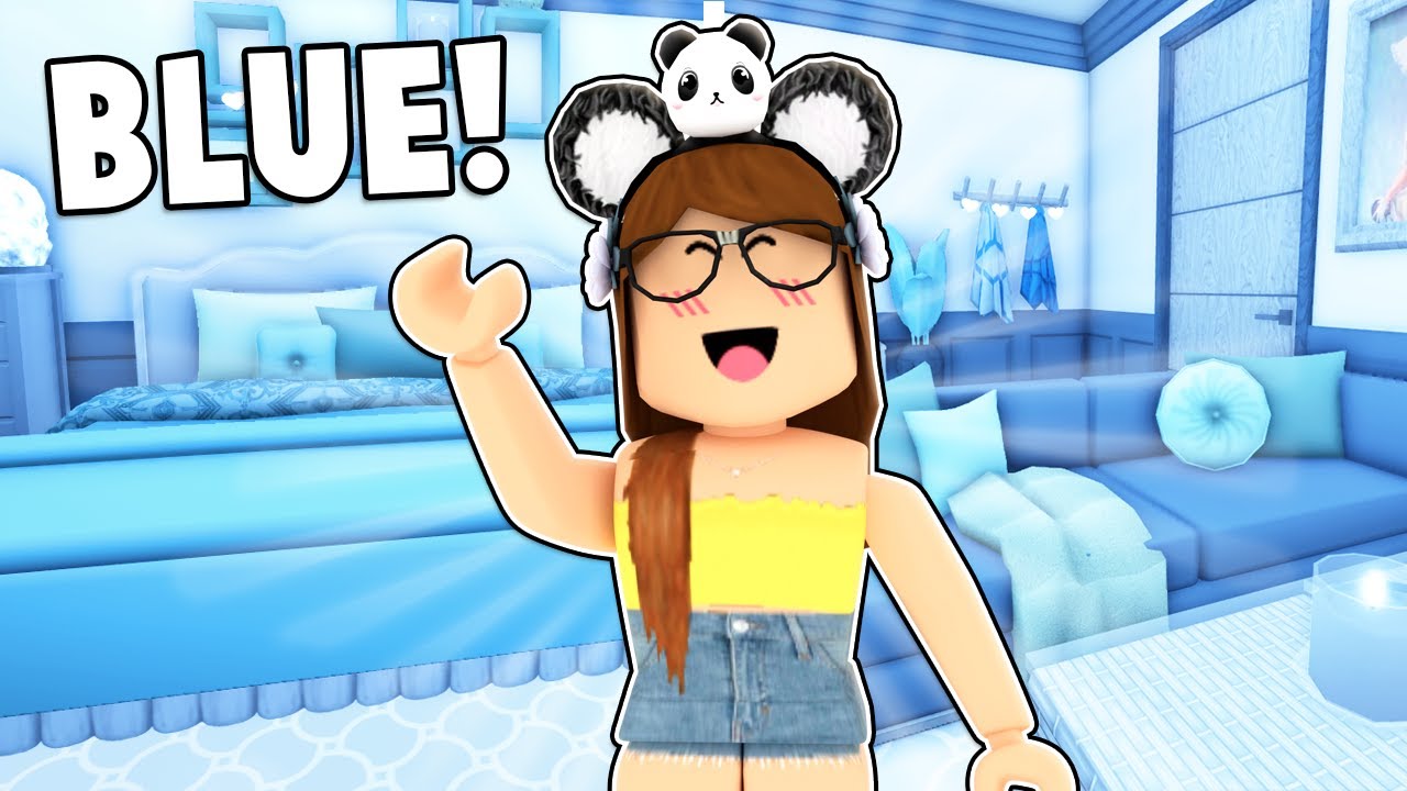 💙Bloxburg But I can Only Build With BLUE!