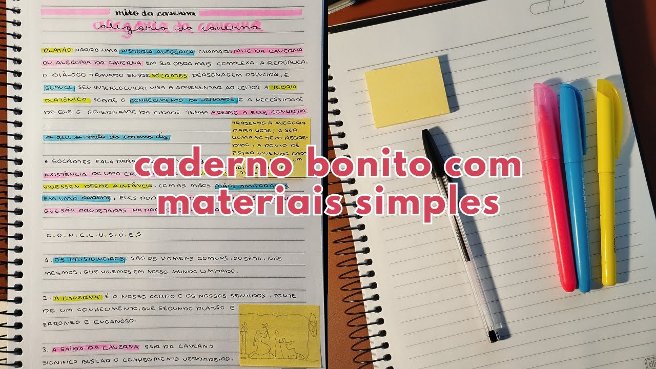 Como ter um CADERNO LINDO com MATERIAIS BARATOS