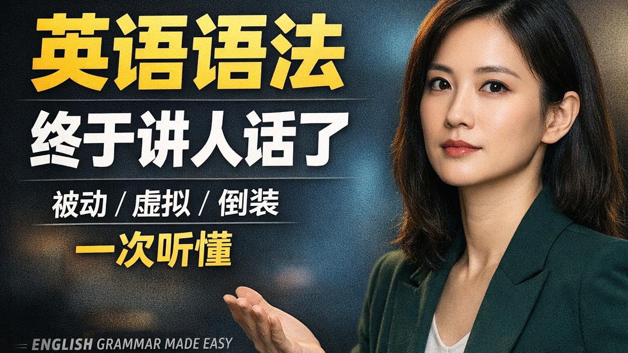 《英语语法终于讲人话了：一集清空被动、虚拟、倒装、强调》#英语语法#英语基础#英语学习#英语干货#英语系统学习