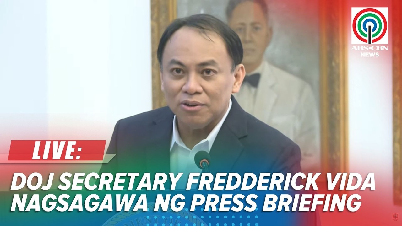LIVE: DOJ Secretary Fredderick Vida holds press briefing | June 17, 2026