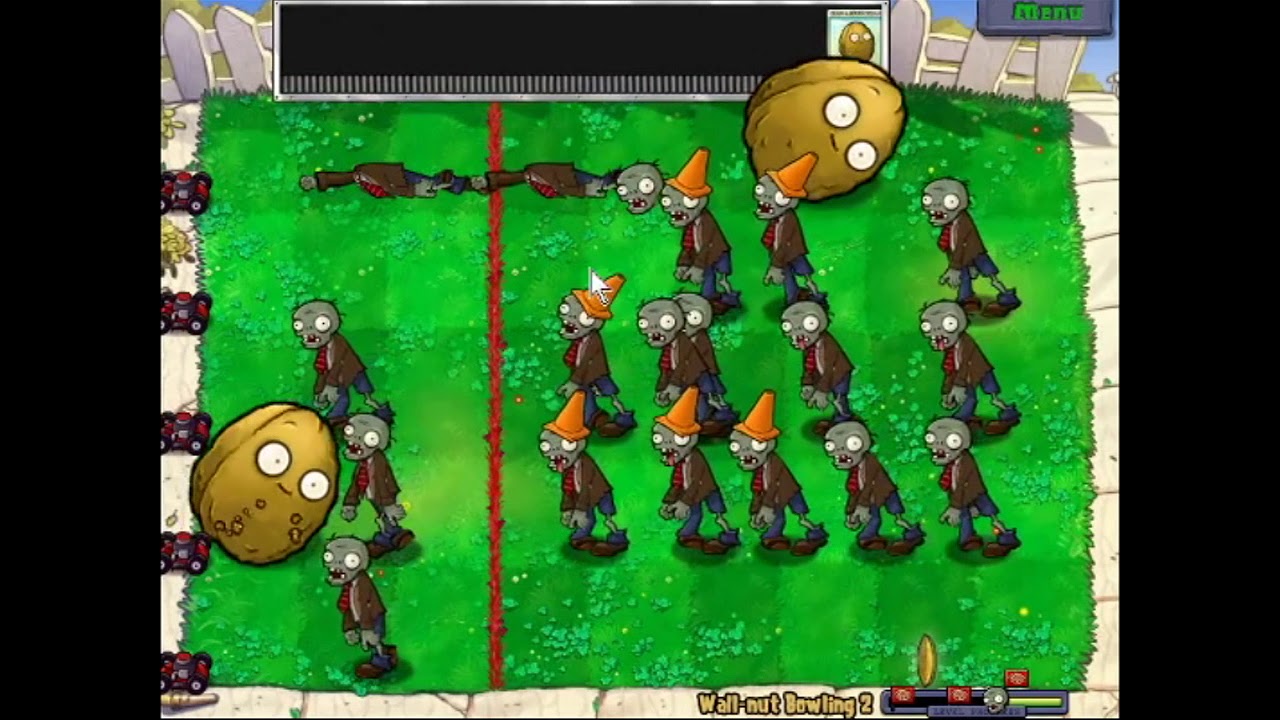 Plants Vs Zombes | Custom MiniGame | Wall-Nut Bowling 5