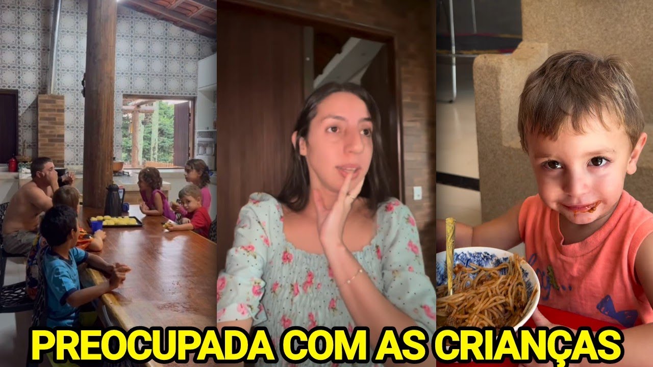 SARA KELLEN FICA MUITO PREOCUPADA COM AS CRIANÇAS E COM A CHUVA FORTE 