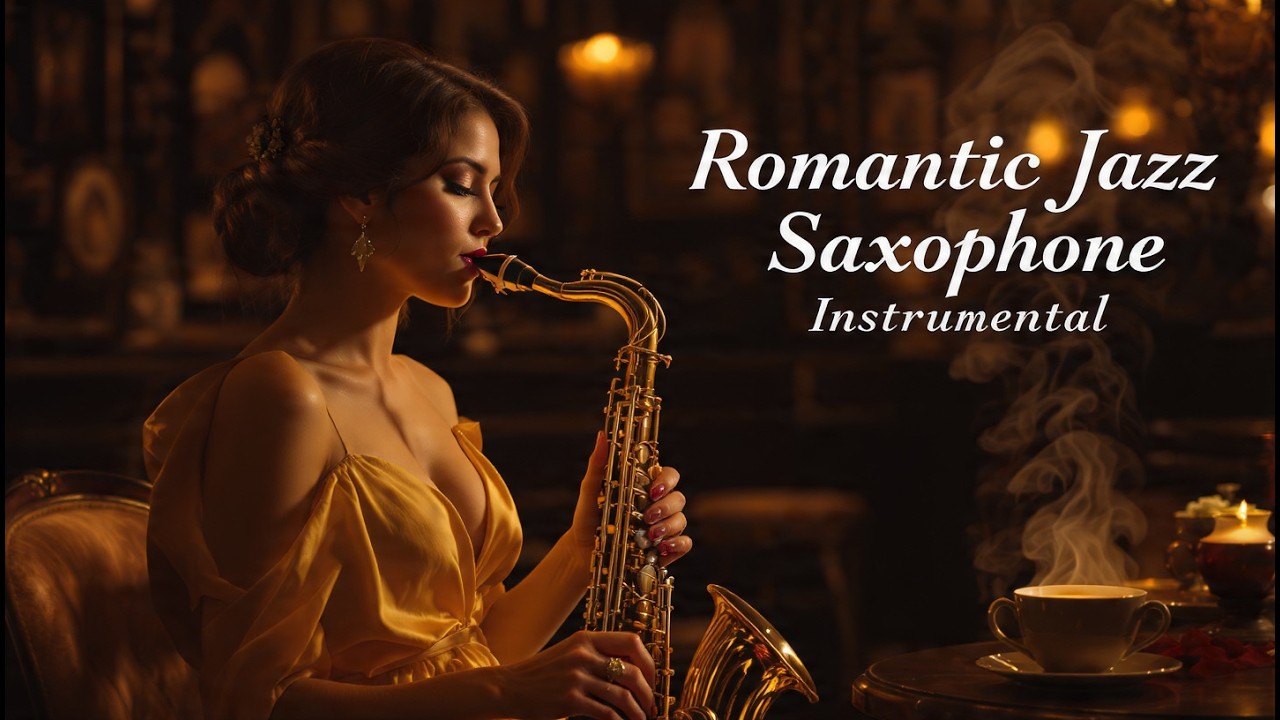 Gentle Jazz Vibes 🎷 Romantic Saxophone Instrumental for Relaxation, Work, Coffee Shop, Study & Sleep