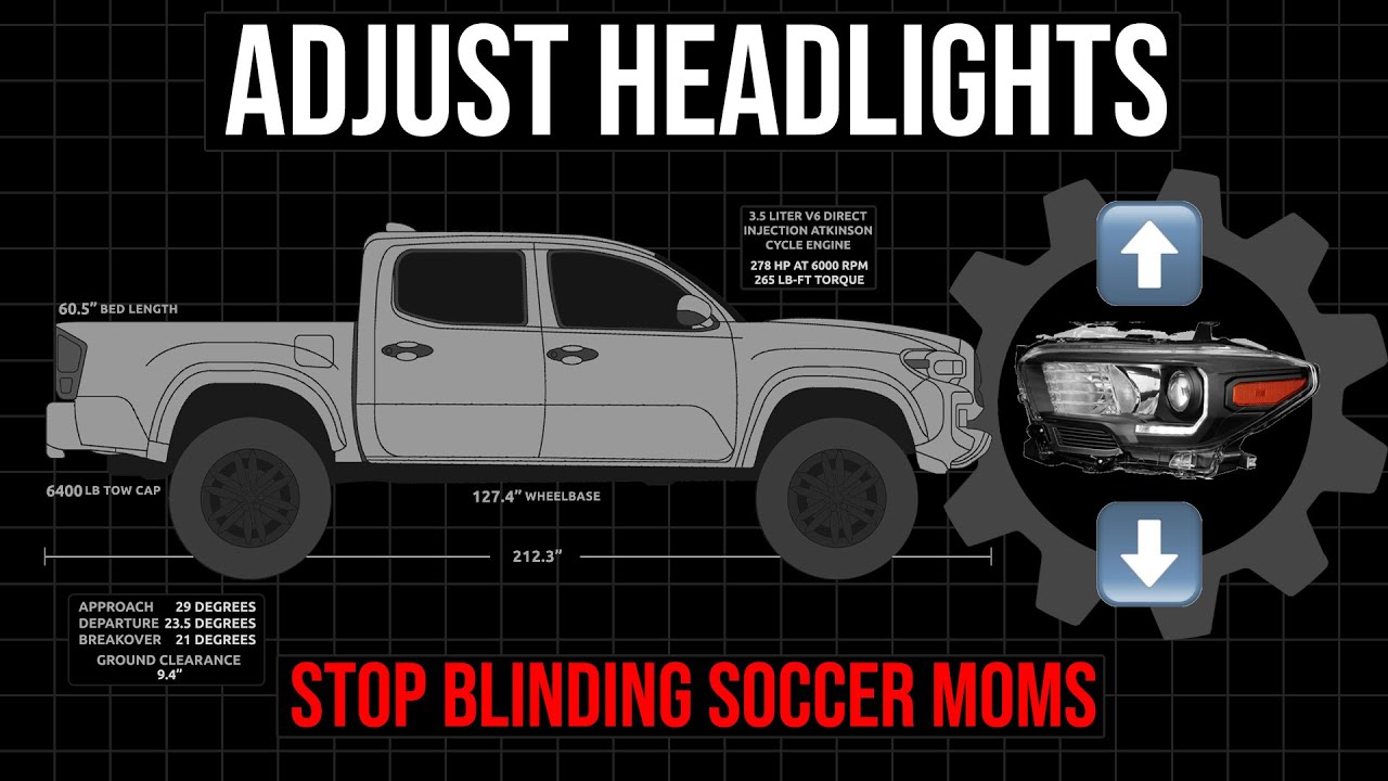 Как отрегулировать фары Tacoma 3-го поколения