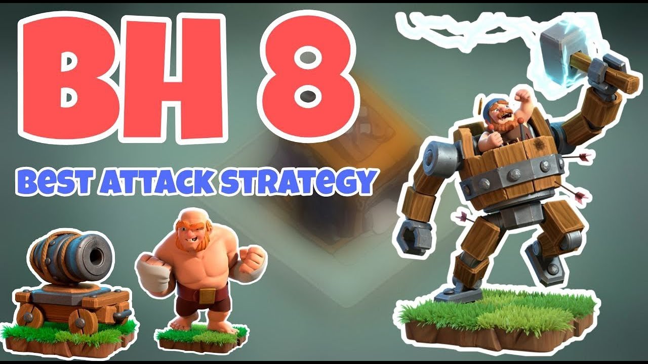 BEST Builder Hall 8 attack strategy for Trophy pushing | Easily get 3 stars in Less Time