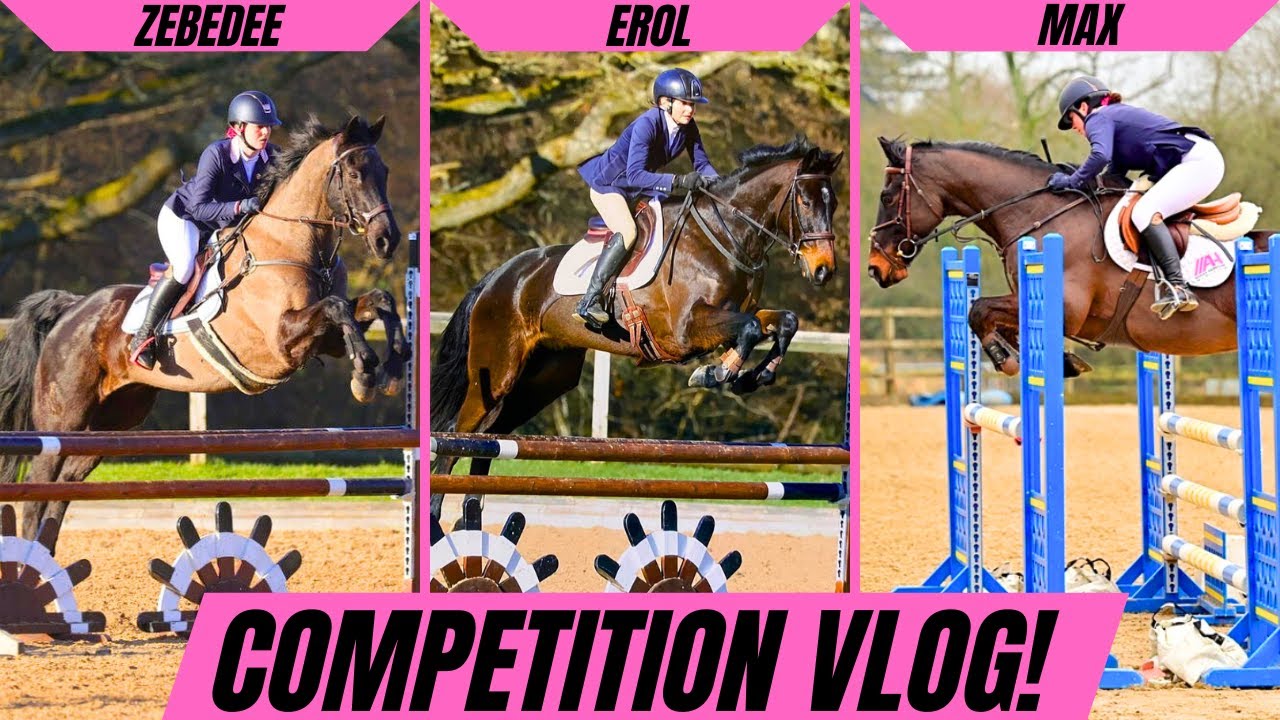ALL MY HORSES GO COMPETING! | ACTION PACKED TIME AT PARWOOD EVENT || VLOG 177