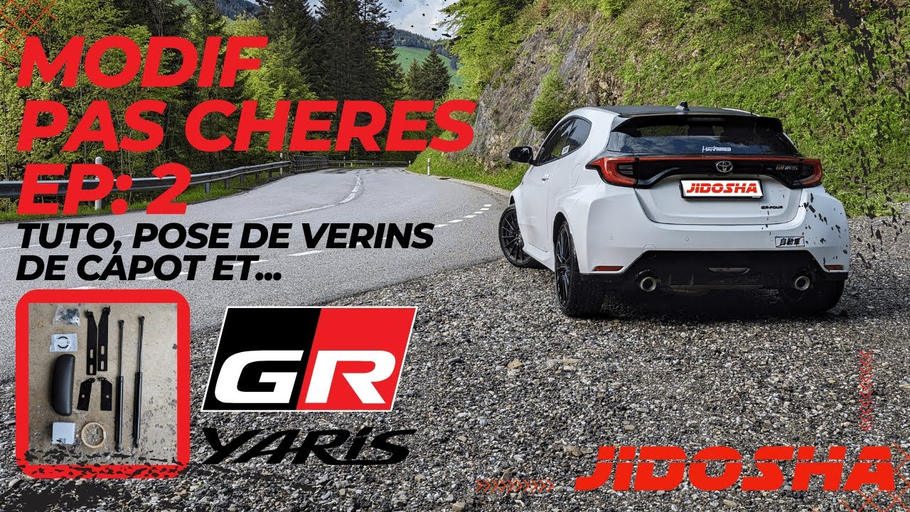 Modifs GR Yaris EP2: tuto montage vérins de capot et autres...