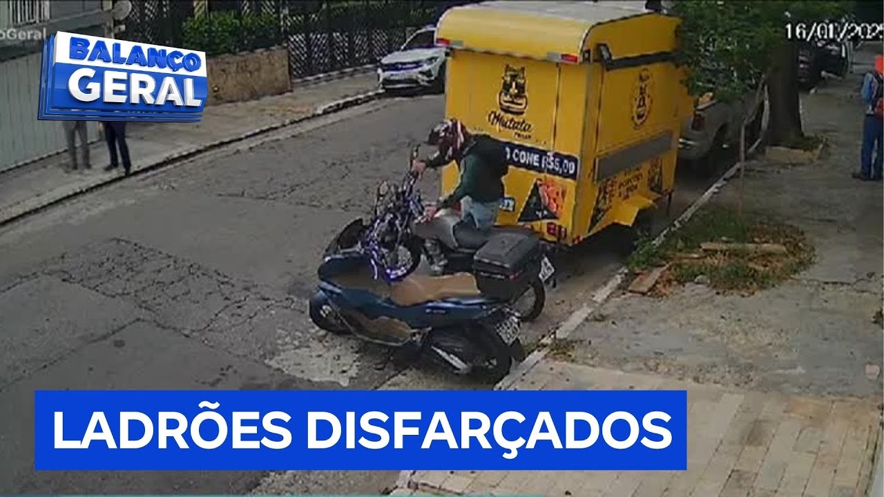 Dentro da Notícia: moto é furtada em rua da zona leste de São Paulo em plena luz do dia