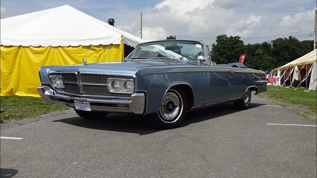 1965 Chrysler Imperial Convertible in Blue Paint & Engine Sound on My Car Story with Lou Costabile