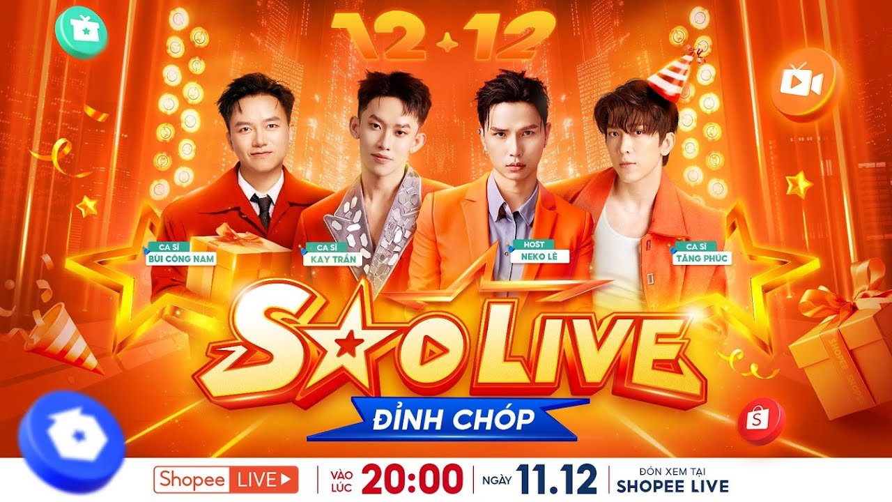 [SUPER LIVESTREAM] 20H00 | 11.12 MINI CONCERT SINH NHẬT - SHOPEE SAO LIVE ĐỈNH CHÓP