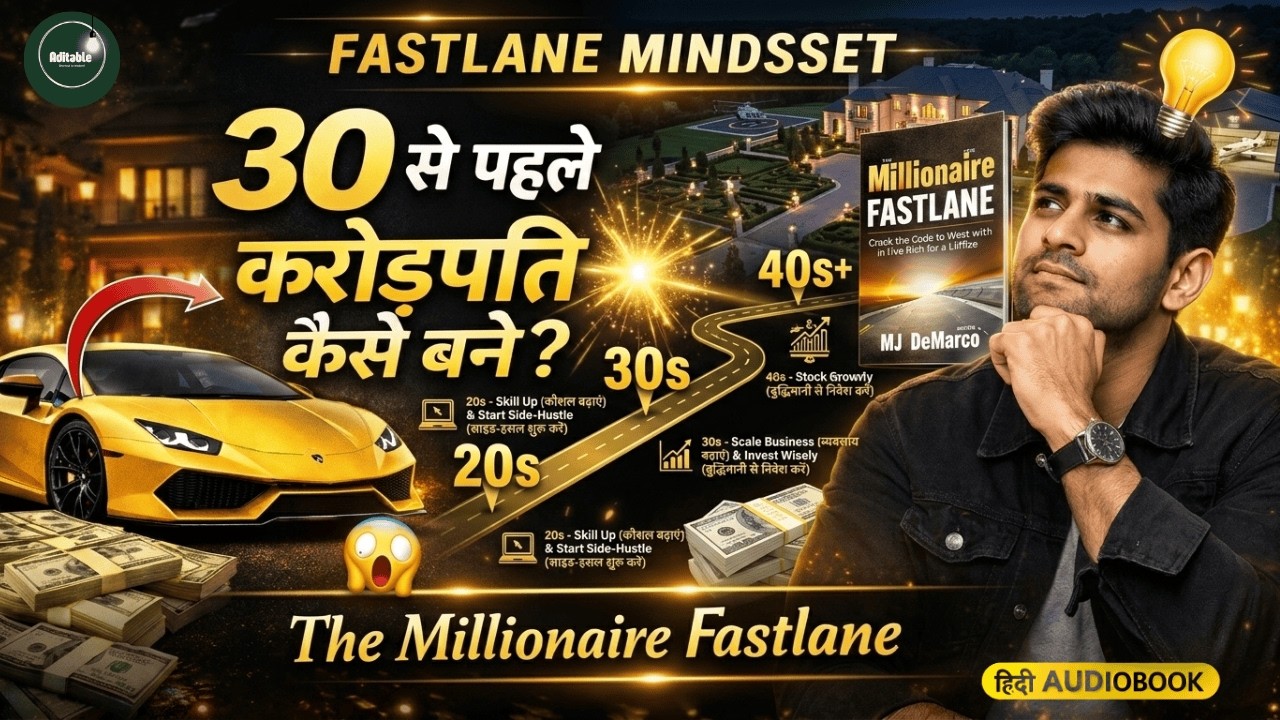 The Millionaire Fastlane Audiobook in Hindi | अमीर बनने का असली रास्ता | Full Motivation Story