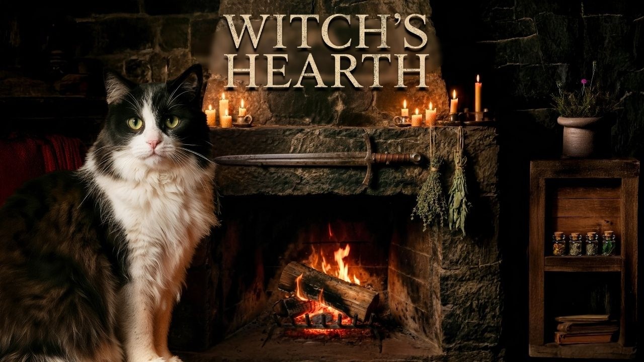 The Witch’s Hearth | 432 Hz Cozy Fireplace & Candlelight Ambience